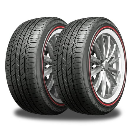 2 Vogue Custom Built Radial SCT2 285/45R22 114H Red/White Sidewall Tires 460AA 0.3113.221 / 285/45/22 / 2854522