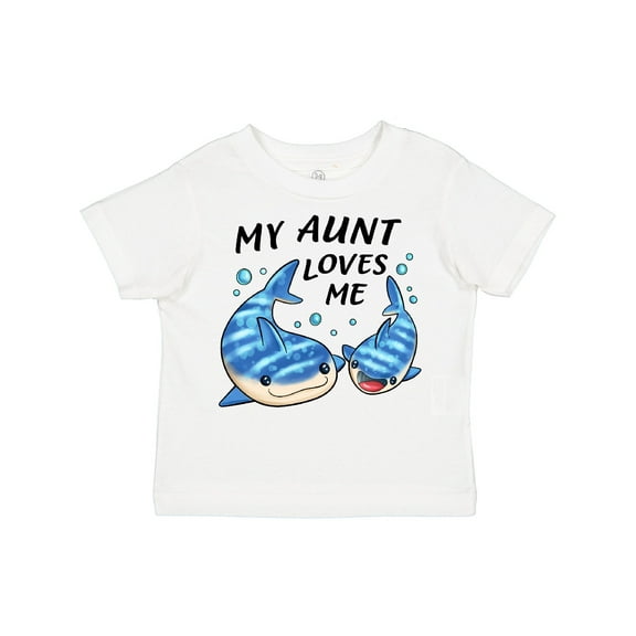 Inktastic My Aunt Loves Me- Whale Shark Boys or Girls Toddler T-Shirt