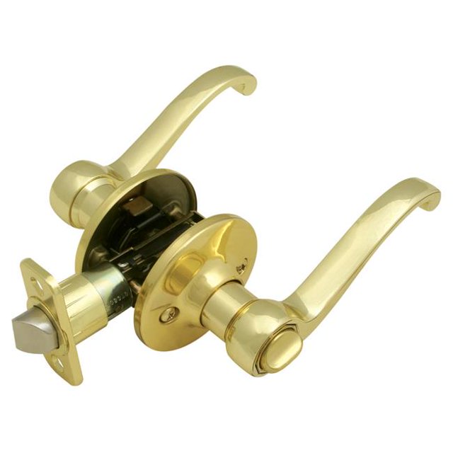 Design House 782714 Poignée de Lit & Porte de Bain Pro Scroll&44; Laiton Poli