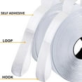 thumbnail image 2 of 3/4 Inches Wide Hook and Loop Self Adhesive Tape Roll, Heavy Duty Strips, 16 Inches Long Sticky Back Fastener Self-Adhering Performance Flexible Breathable Wrap Tape (White), 2 of 7