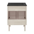 thumbnail image 7 of Bron 24" Freestanding Bathroom Vanity in White Oak with Black Sink Top, 7 of 7
