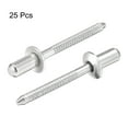 thumbnail image 4 of Unique Bargains 4.8mm x 10mm 304 Rivets Aveugles en Acier Inoxydable 25 Pack, 4 of 4