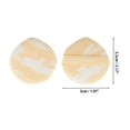 thumbnail image 2 of Unique Bargains 7 Pcs Dual Color Teardrop Face Makeup Sponge for Bedrooms Yellow White Hydrophilic Polyurethane, 2 of 5