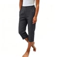 thumbnail image 4 of Only Moment Summer Pants for Women 2026 Jute Stretchy Work Dress Pants Women Trendy 2026 Business Casual Outfits Comfort Fit Slacks Trousers Dark Gray,S, 4 of 8