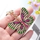 thumbnail image 4 of Lindo llavero con forma de mariposa con diamantes de imitación de cristal brillante, colgante para bolso, dije para mujeres y niñas, 4 of 6