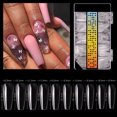 thumbnail image 4 of 500PCS False Nail Tip DIY Reusable Gel Nail Mold Nail Extension Mold for Girls, 4 of 8