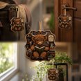 thumbnail image 4 of Reading Animal Christmas Hanging Ornament, Style E, Holiday Tree Decoration for Book Lovers, 4 of 8