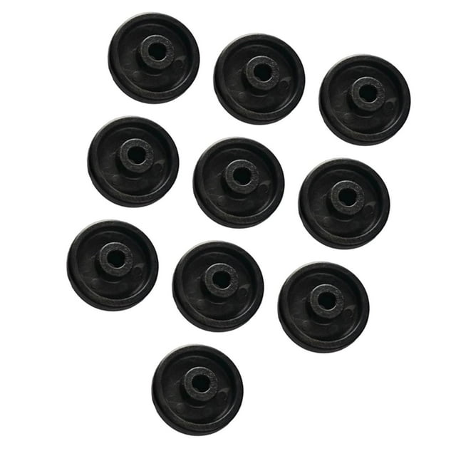 Kit de 10 ruedas de movilidad de nailon, accesorios de repuesto, piezas de reparación y componentes. 59x27 mm