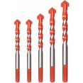 thumbnail image 1 of Dinheiro Juego de 5 Brocas para Azulejos de Vidrio, Brocas para Porcelánico Gres, Brocas de Diamante, Brocas para Azulejos, 6 mm, 8 mm, 10 mm, 12 mm Brocas multimaterial para cerámica, hormigón,, 1 of 5