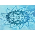 thumbnail image 1 of Ahgly Company Indoor Rectangle Patterned Deep Sky Blue Area Rugs, 7' x 10', 1 of 6