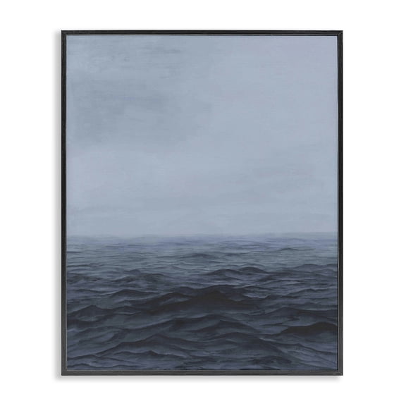 Stupell Industries Contemporary Vast Ocean Expanse Black Framed Giclee Art, 11 x 14, by Michael Willett