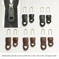 thumbnail image 4 of Wisewang 5/10Pcs/Lot Replacement Zipper Puller For Clothing Zip Fixer For Travel Bag Suitcase Backpack Zipper Pull Fixer For Tent Brown 5# 5pcs, 4 of 6