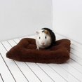 thumbnail image 3 of Hamster Bed - Square Plush Warm Sleep Mat Pad for Squirrel Hedgehog Rabbit Chinchilla and Other Small Animals, 3 of 6