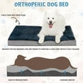 thumbnail image 2 of Small GreyDog Bed Soft Crate Pad Mat Reversible Warm& Cool, Washable Comfy Kennel Pad with Orthopedic Egg-Crate Foam for Small Medium Large Dogs, Water-Resistant Pet Bed, Grey, 2 of 6