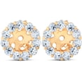 thumbnail image 1 of Halo Diamond Earring Jackets 14K Yellow Gold (4mm), 1 of 1