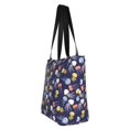 thumbnail image 2 of Vsdgher Colorful Jellyfish print Reusable Shopping Grocery Bags for Women Shopping with Pouch Foldable Pouch Lightweight Polyester Fabric, 2 of 6