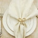 thumbnail image 5 of 48 Piezas Anillo de Servilleta de Oro Simple Mariposa Pajarita Servilleta Hebilla Hotel Restaurante, 5 of 10