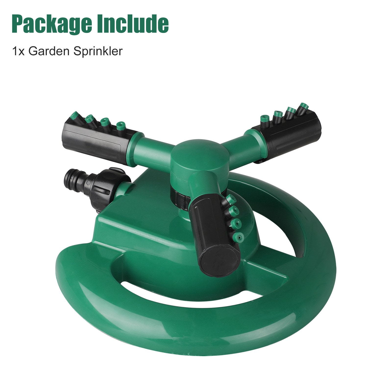 EEEkit Lawn Sprinkler, 360° Rotating Irrigation System Covers up to