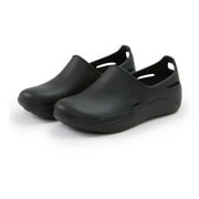 Anywear Streak Step-In Nurse Shoes for Women and Men, Oil- and Slip-Resistant EVA Kitchen Shoes, Work Shoes, 8, Black