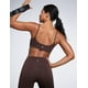 thumbnail image 4 of Sujetador deportivo CRZ YOGA Butterbreeze con cuello redondo para mujer, marrón XL, 4 of 5