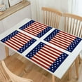 thumbnail image 4 of Qocolhg Watercolor Stripes and Stars 4th of July Placemats Set of 4, 12.6x16.5 inch Patriotic Flag Memorial Day Independence Day Seasonal Holiday Table Mats for Dining Table Decorations, Clearance, 4 of 6