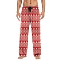 thumbnail image 2 of Conairie Christmas Pajama Pants for Men Flannel Lounge Pants Elastic Waist Loose Soft Comfortable Plaid Print Pj Bottoms Trousers Xmas RedConairieM, 2 of 5
