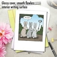 thumbnail image 5 of 1 Jumbo Funny Birthday Greeting Card (8.5 x 11 Inch) - Bunny Selfies Birthday J2750BDG, 5 of 6