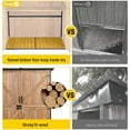 thumbnail image 2 of AIVITUVIN Outdoor Storage Shed Metal Frame Tool Garden Shed with Floor and Lockable Door for Patio Backyard Lawn, 2 of 6