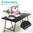 thumbnail image 5 of Kaboon 36x20 inch Universal Table Top, Black, 5 of 6