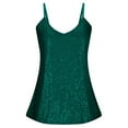 thumbnail image 5 of Sparkly Sequin Tank Tops for Women V Neck Loose Fit Shiny Sequins Spaghetti Strap Camisole Tops Rave Party Clubwear, 5 of 6