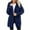 Dark Blue, variant on MaFYtyTPR Fuzzy Fleece Jacket for Women Long Sleeved Hooded Plaid Fleece Pocket Casual Thermal Outwears Coats Dark Blue L