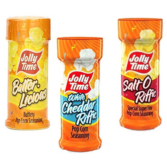 Jolly Time Popcorn Seasoning Salt 3 Flavor Variety Pack