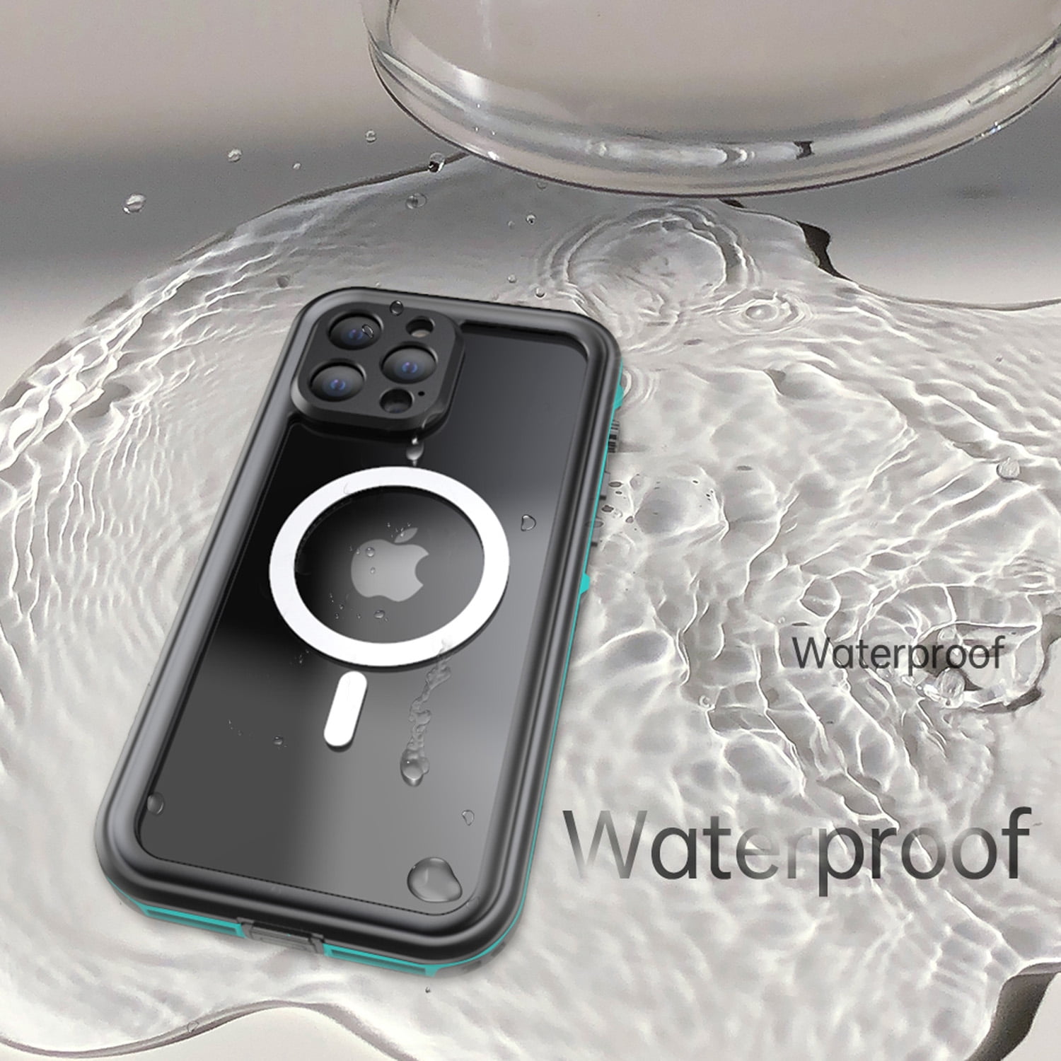 Allytech iPhone 14 Pro Case Waterproof, Magsafe Wireless Charging Full Body Protection Dust Proof Waterproof Build-in Screen Protector Daily Use Phone Case Cover for Apple iPhone 14 Pro - Blue