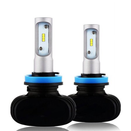 2Pcs H11 H8 H9 LED Headlight Bulbs Conversion Kit High Low Beam Bright White