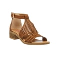 thumbnail image 1 of Sandalias Con Tacón Bajo Para Niñas Tipo Piel Camel Casual cafe 18 Tropicana 005A2W, 1 of 6