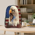 thumbnail image 5 of Sikiie Eagle With USA Flags Clear Backpack, Transparent Bookbag for School for Women Men, Capacity Clear Bag for College, Travel, 5 of 7