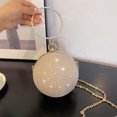 thumbnail image 6 of breaise Women Top Handle Handbags Tote Bag Clutch Purse for Women With Rhinestone Circular Ring, 6 of 6