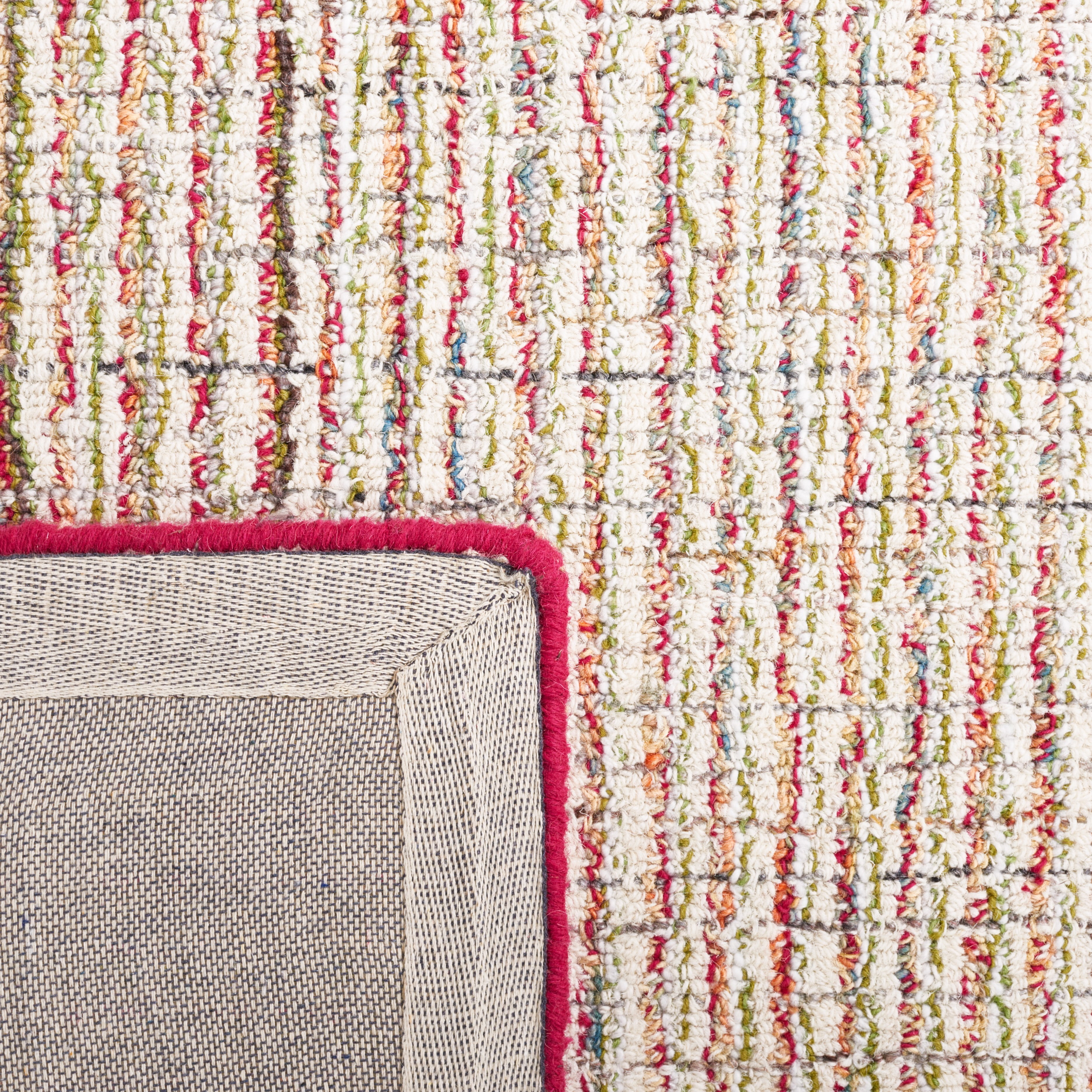 SAFAVIEH Abstract Fredrick Striped Area Rug, Red/Green, 4' x 6'