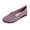 Purple, variant on Xfvqtps Womens Breathable Knit Loafers Comfortable Slip on Flat Shoes with Cushioned Insole Lightweight Mesh Casual Shoes Black