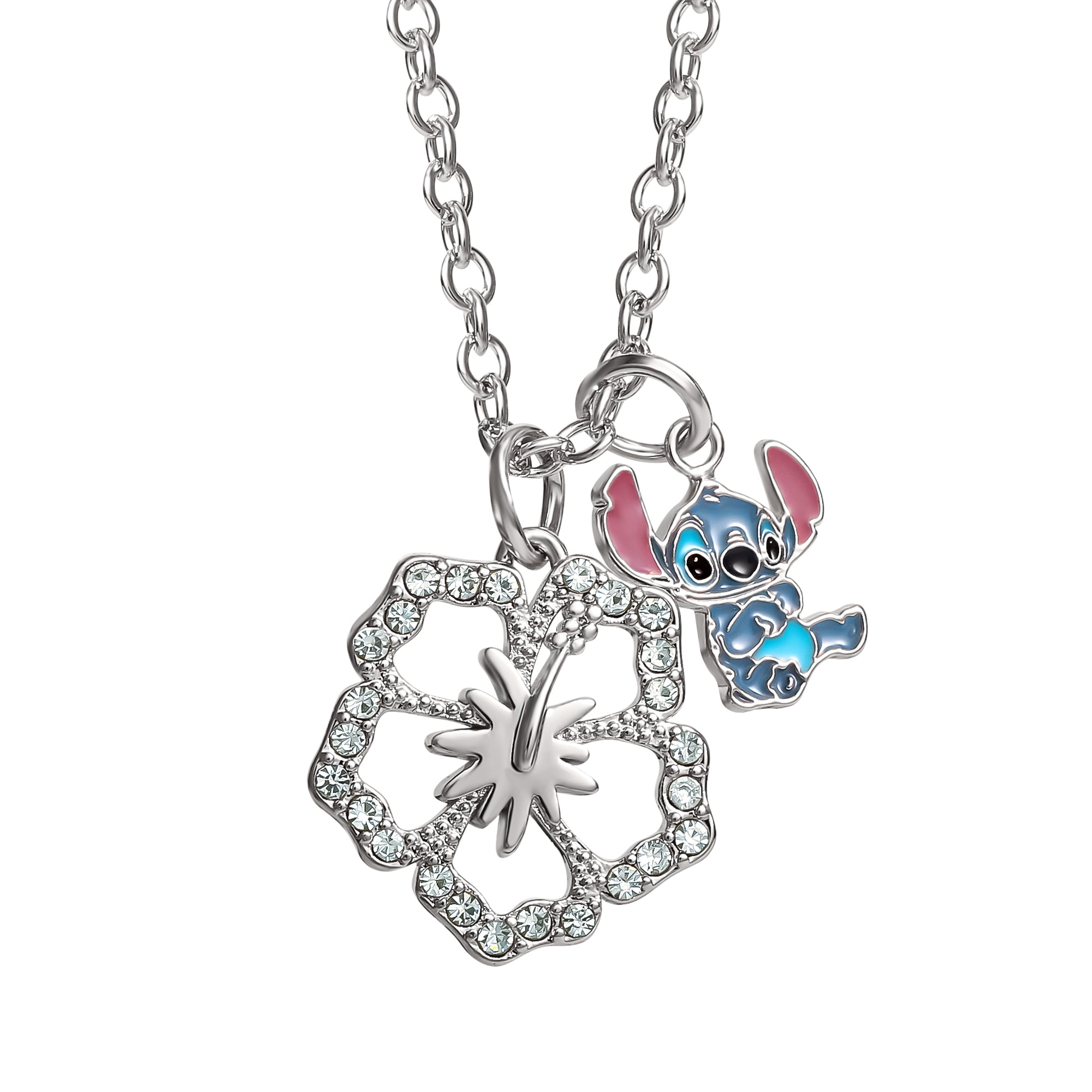 Disney Lilo & Stitch Necklace 16" + 2" Stitch Pendant Necklace