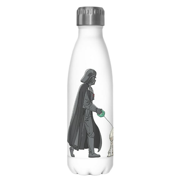 Star Wars Darth Vader AT-AT Walking the Dog Stainless Steel Water Bottle White 17 oz.