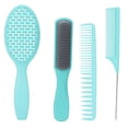 thumbnail image 1 of Hair Comb Set, Antislip  Effect Comfortable Handle Hair Styling Comb Four Types  For Hair Styling For Hairdressing ANGGREK caja verde, 1 of 8