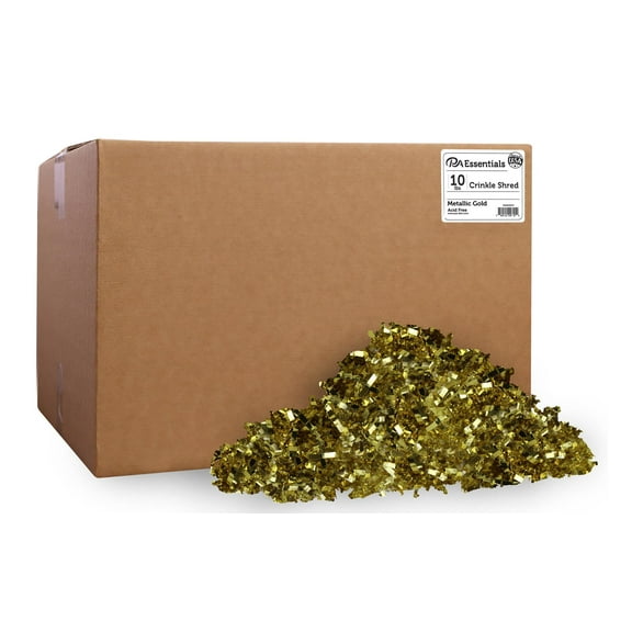PA Essentials Crinkle Shred Box 10lb Metallic Gold