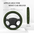 thumbnail image 5 of Green Branch Olive Haiem Elastic Steering Wheel Cover: Car Steering Wheel Accessories Universal Fit 15 Inch - Stylish And Comfortable Car Accessory For Men And Women, 5 of 8