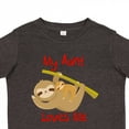 thumbnail image 4 of Inktastic My Aunt Loves Me Sloth Boys or Girls Toddler T-Shirt, 4 of 5
