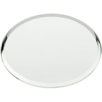 Plymor 2.5" Round, 3mm Thick Beveled Glass Mirror Circle, Pack of 6