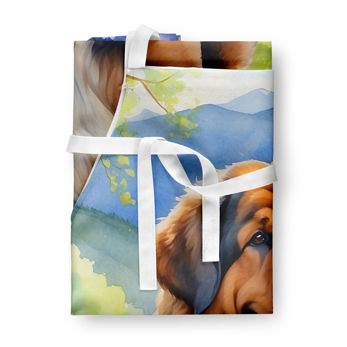 Tibetan Mastiff Spring Path Apron 27 in x 30 in