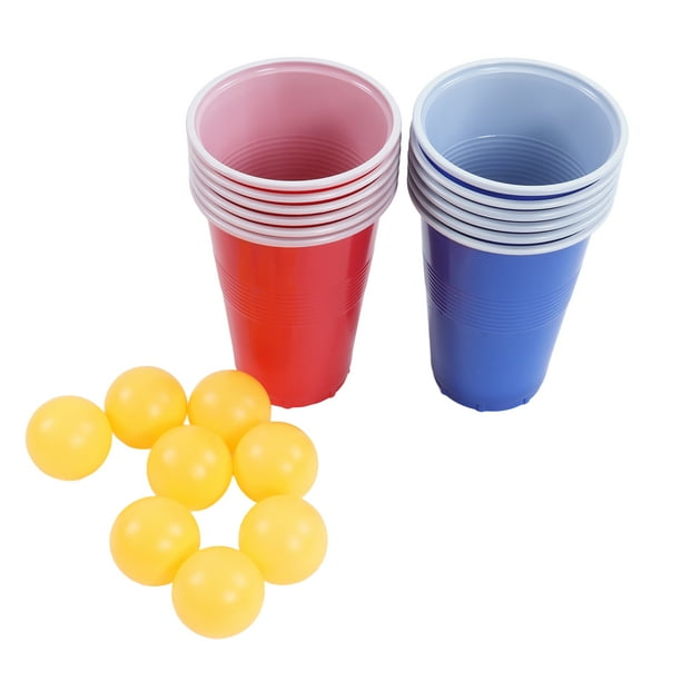 Ensemble De Jeu De Bière Pong, 12 Tasses De Balles De Pong