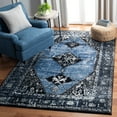 thumbnail image 2 of SAFAVIEH Vintage Hamadan Samia Oriental Area Rug, Blue/Grey, 8' x 10', 2 of 7