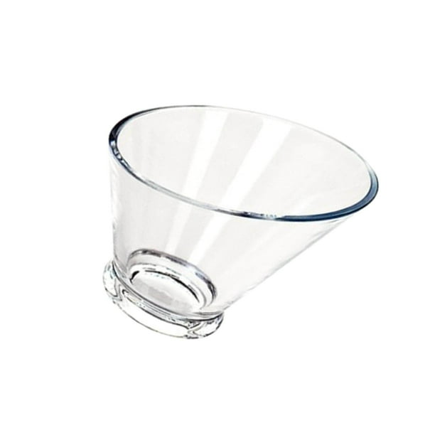 Clear Acrylic Salad Bowl Angled Popcorn Chips Kids Snacks Bowls Serving
